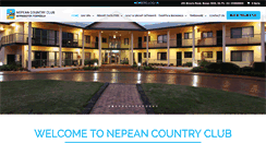 Desktop Screenshot of nepeancountryclub.com.au